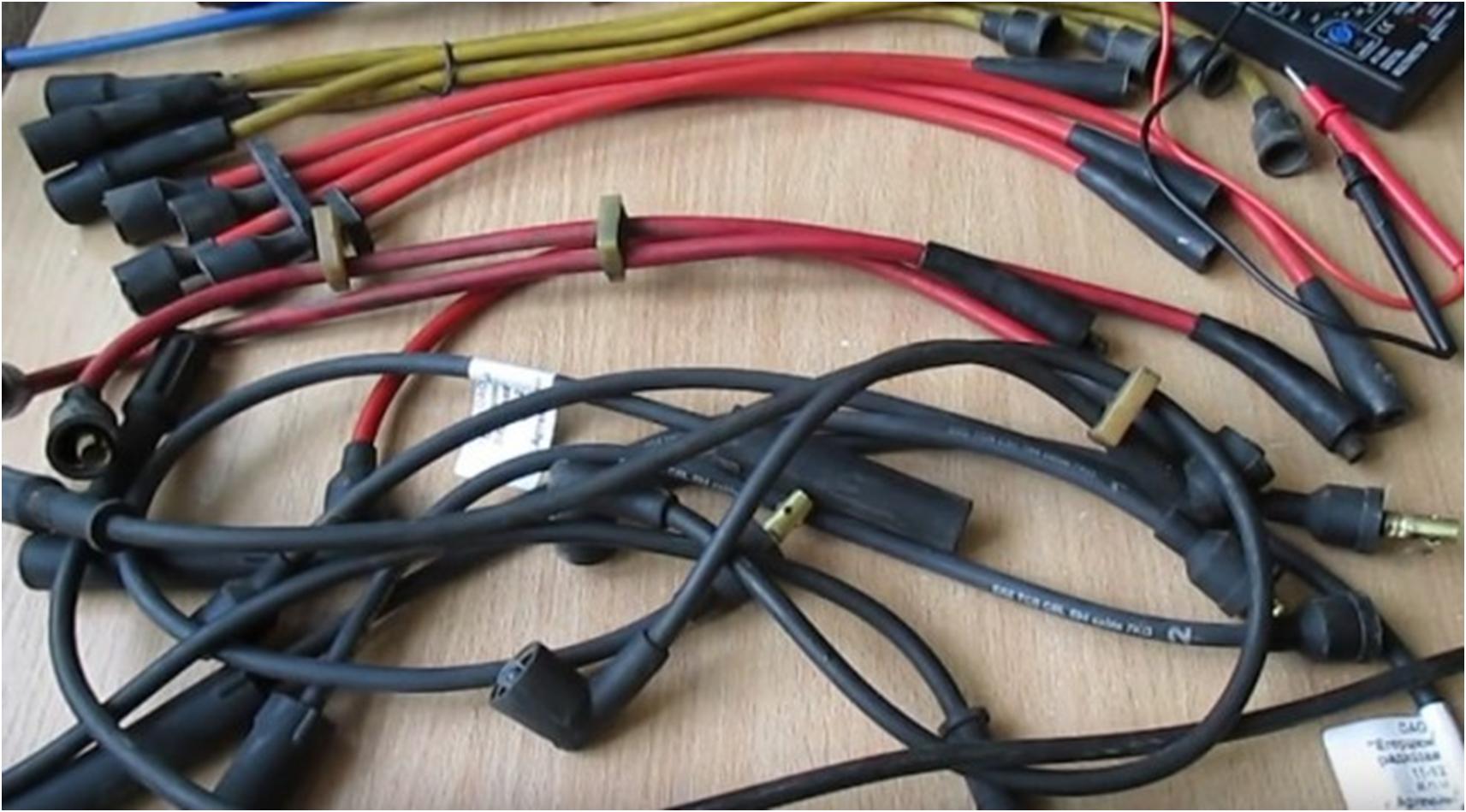 Высоковольтные провода зажигания: расположение, сопротивление